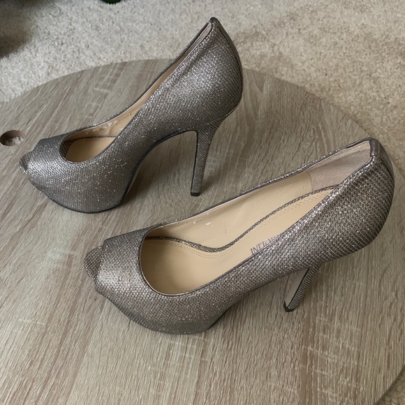 Enzo Angiolini Shoes - Enzo Angiolini  Sparkle Peep Toe Stiletto, Sz 5.5